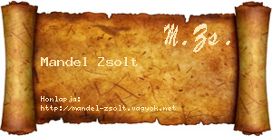 Mandel Zsolt névjegykártya
